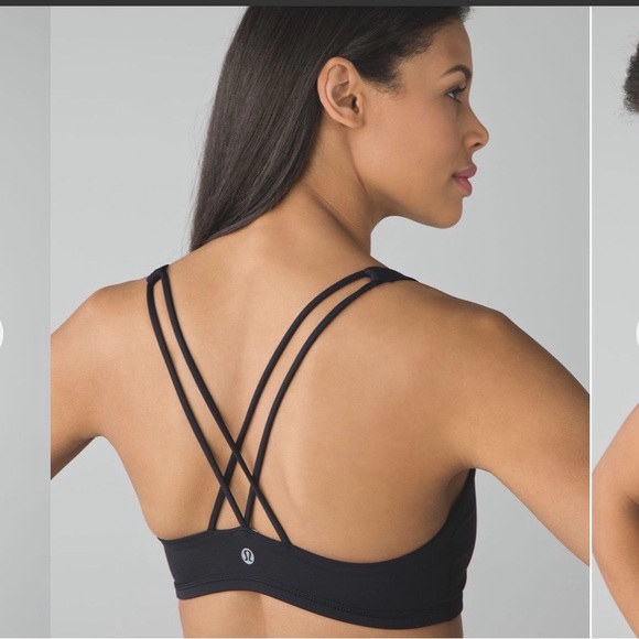 lululemon athletica Free to Be Black Sports Bra - Picture 2 of 7